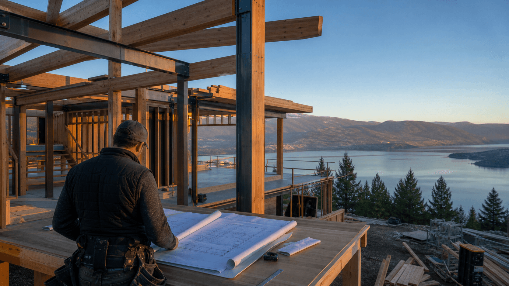 Hillside custom residence